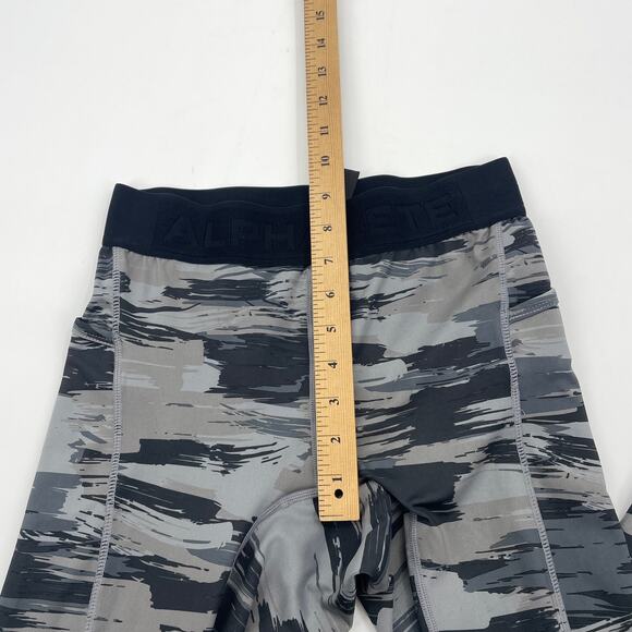 ALPHALETE Surface Pocket Legging Womens Size L Camo Mid Rise Ankle Length Grey - Picture 5 of 7
